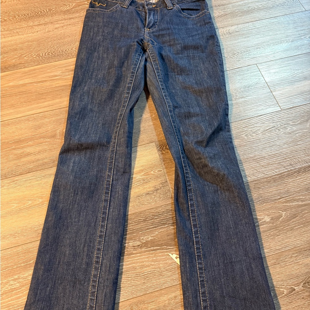 Kimes Ranch Women's Straight Leg Jeans in Dark Blue